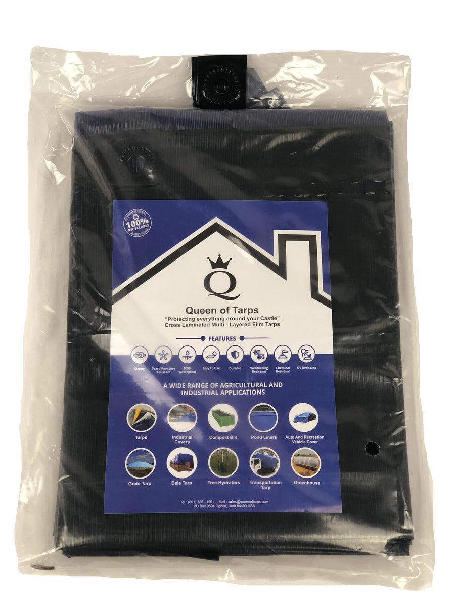 Tarps - Heavy Duty Blue / Green Reversible Color 120 GSM MOX Film